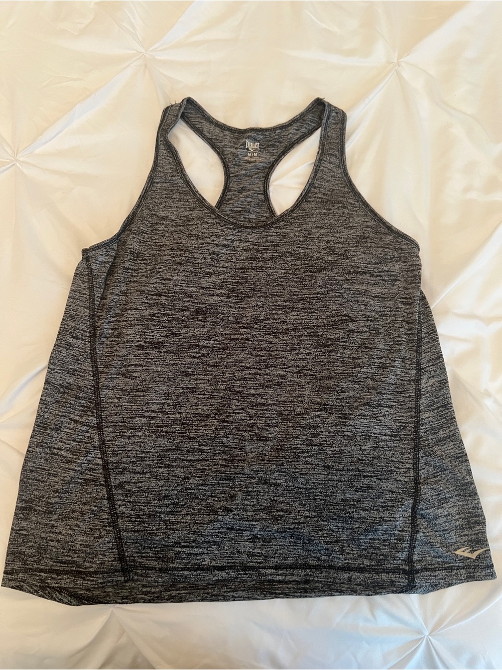 Everlast Women's Dark Heather Gray Racerback Tank Top Medium